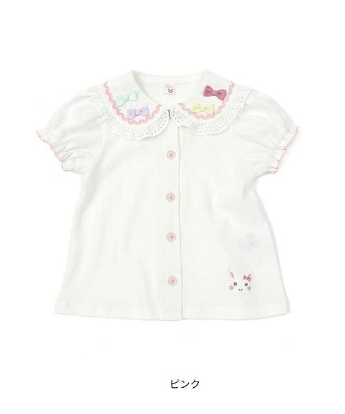 新品　クーラクール　チェックジャンパースカート　うさみみブラウス　レギンスセット coeur a coeur | キムラタンオンラインストア