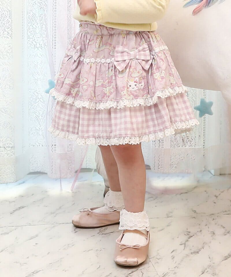 coeur a coeur インナーパンツ付きフリルスカート