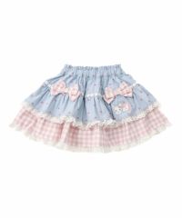 【クーラクール】半袖Tシャツෆ‪スカート5点セット90cm coeur a coeur インナーパンツ付きフリルスカート | キムラタン