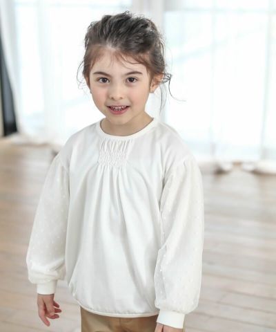 n.o.u.s チュールスリーブＴシャツ