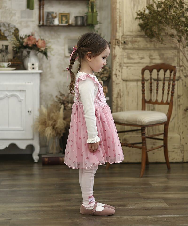 ✨美品✨【クーラクール】いちごワンピースෆ‪チュニックセット90cm ✨美品✨【クーラクール】いちごワンピースෆ‪チュニックセット‬