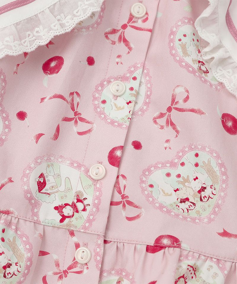 coeur a coeur 赤ずきんプリントワンピース | キムラタンオンラインストア