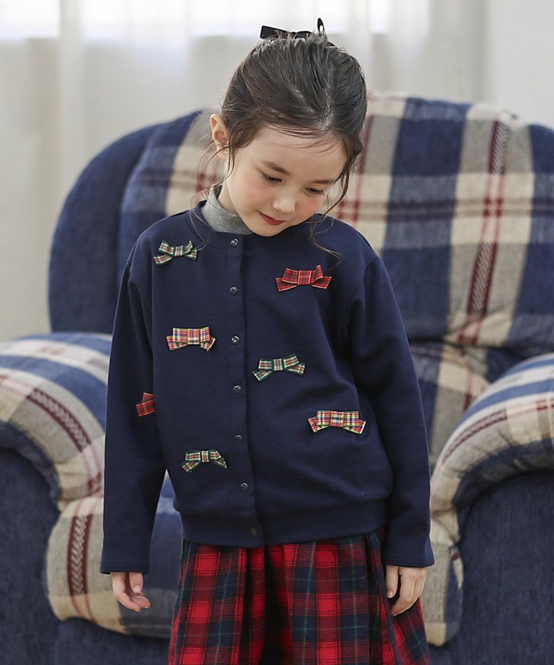 キムラタン mother goose カーディガン 100cm マスタード ラメシアー金 