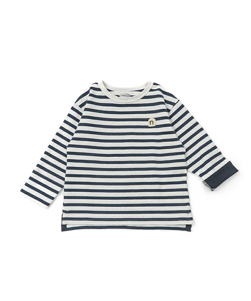 n.o.u.s ボーダー長袖Ｔシャツ