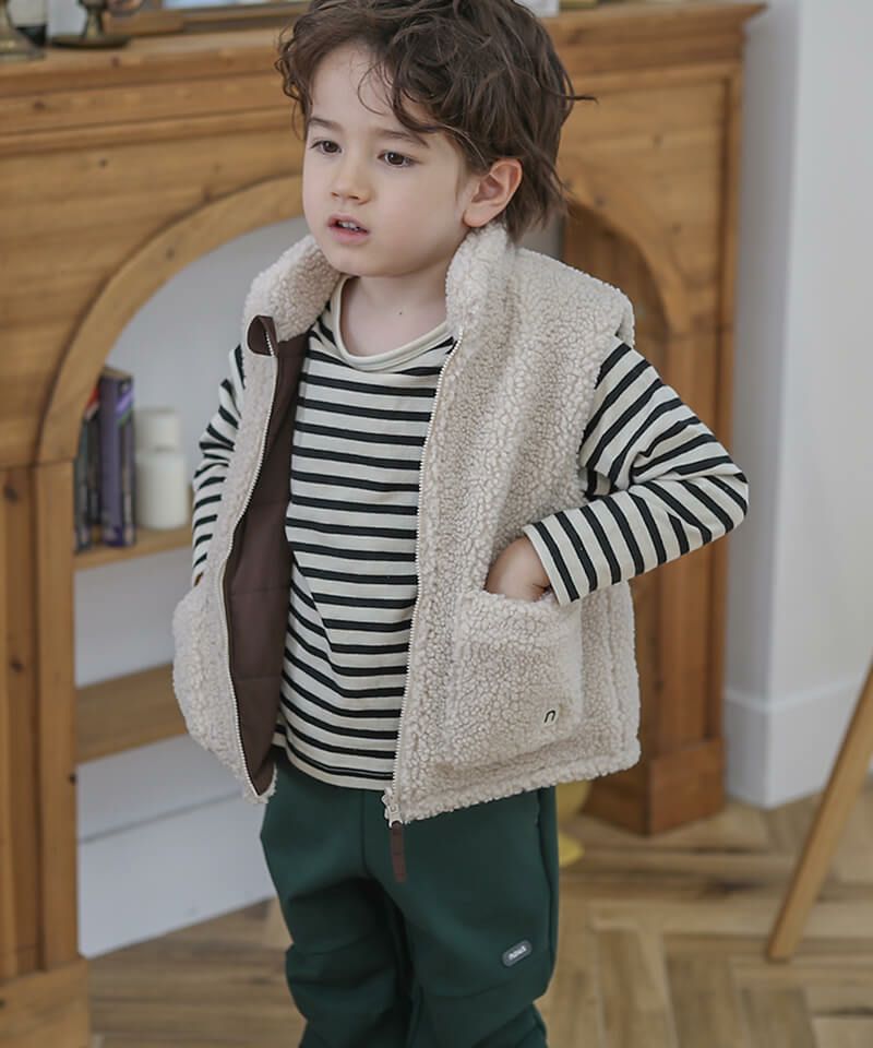 n.o.u.s リバーシブルベスト | キムラタンオンラインストア