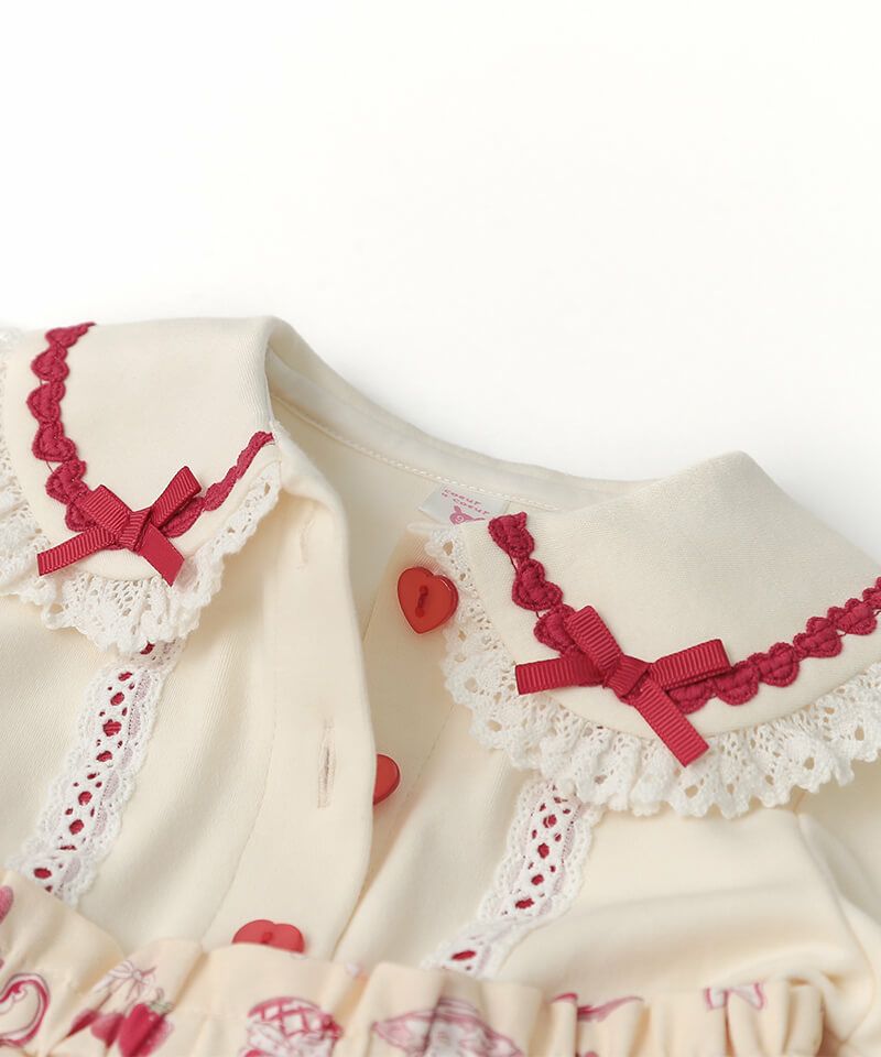 coeur a coeur ティータイムプリントドッキングワンピース