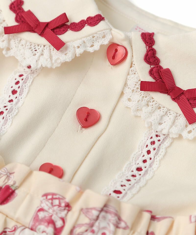 coeur a coeur ティータイムプリントドッキングワンピース