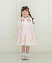 最新最全の coeur a coeur チューリップギンガムチェックジャンパースカート ワンピース