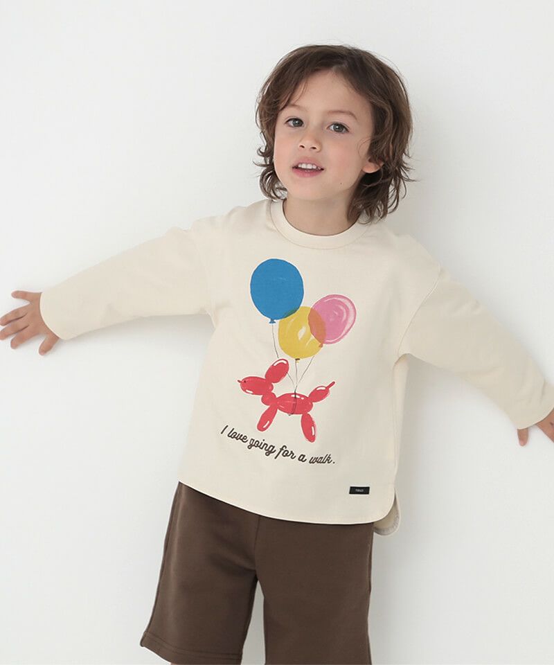 n.o.u.s ラウンドヘム長袖Ｔシャツ