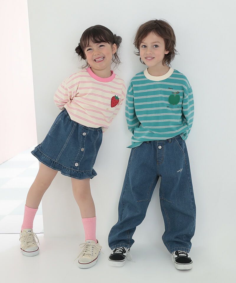 n.o.u.s フルーツモチーフ長袖Ｔシャツ