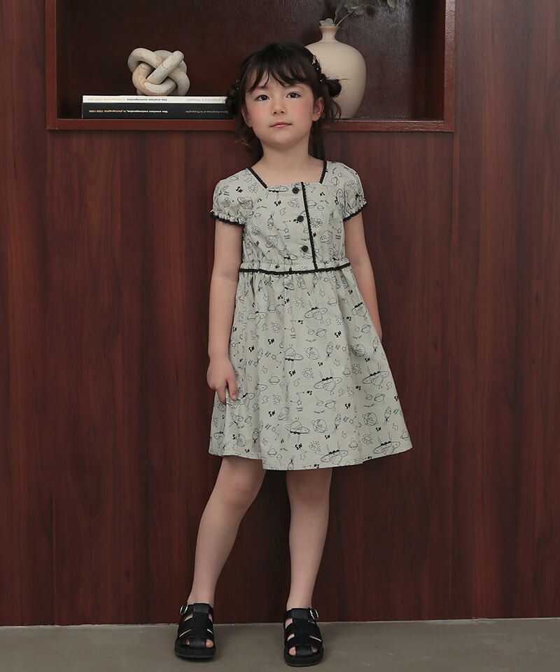 n.o.u.s キャップスリーブワンピース