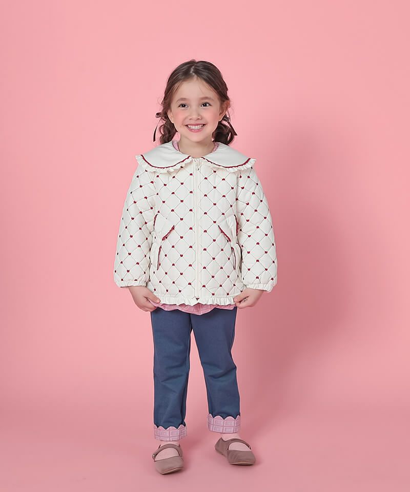 coeur a coeur ハート刺繍キルトジャケット | キムラタン