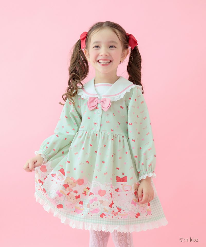 Doll's Tea Party ワンピースピンク 今井キラ Angelic Pretty「Ice Cream Parlor」のポストカードイラストを担当させ